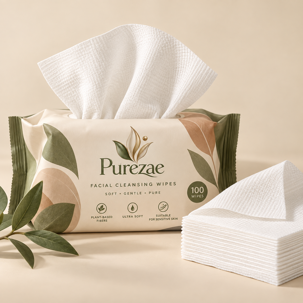 Purezae SoftCloud Disposable Face Towels